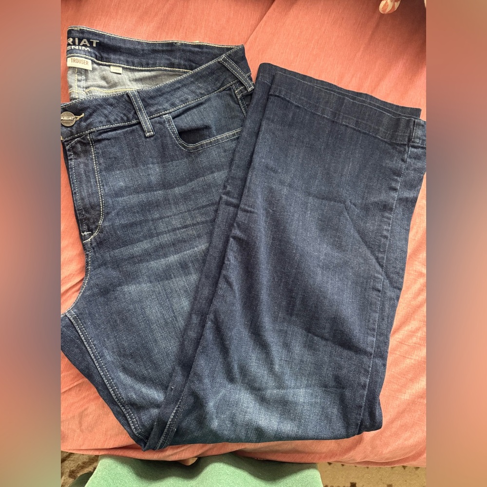 Ariat Mid-Rise Blue Denim Trousers